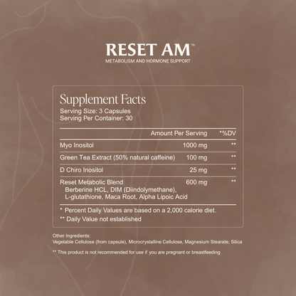 Reset AM™ Metabolism and Hormone Support